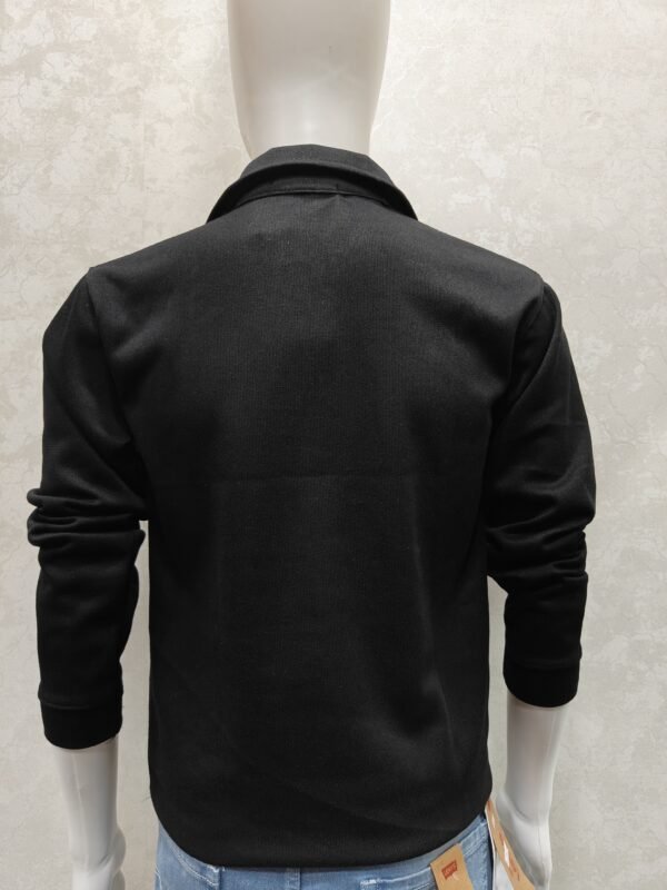Quarter-Zip Collar Knit Sweatshirt – Full Sleeve