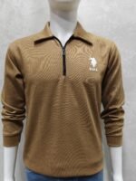 Quarter-Zip Collar Knit Sweatshirt – Full Sleeve