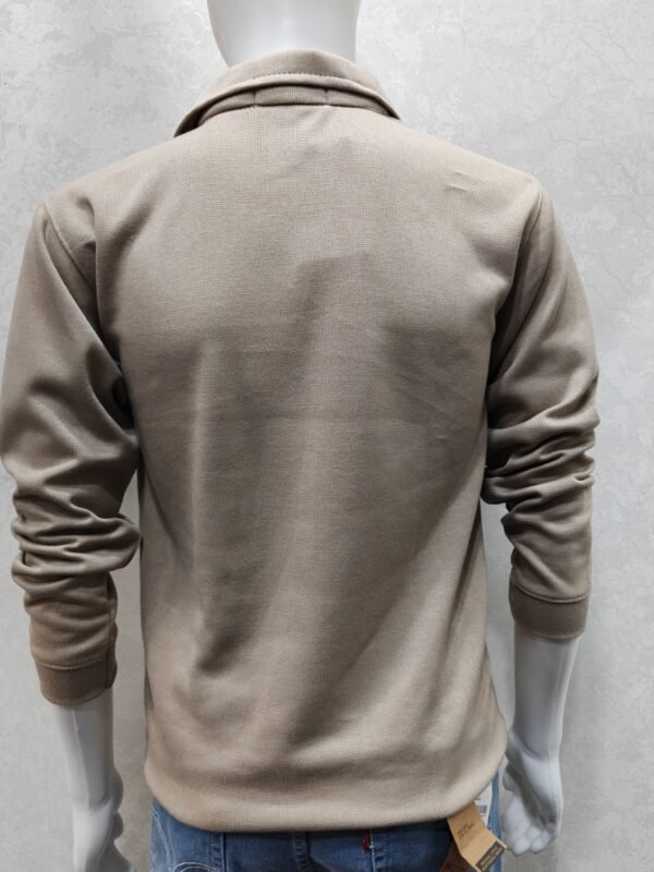 Quarter-Zip Collar Knit Sweatshirt – Full Sleeve