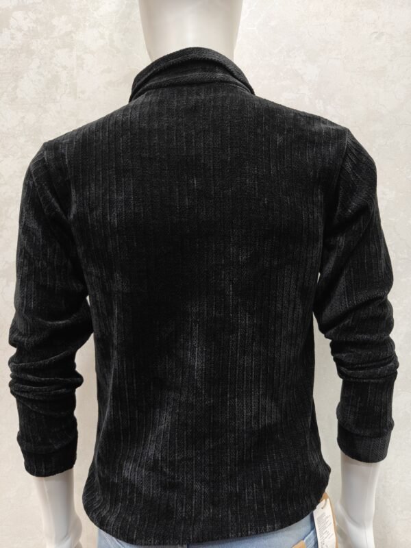 Quarter-Zip Collar Knit Sweatshirt