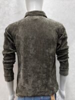 Quarter-Zip Collar Knit Sweatshirt