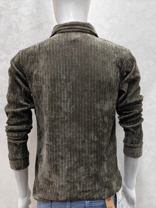Quarter-Zip Collar Knit Sweatshirt