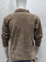 Quarter-Zip Collar Knit Sweatshirt