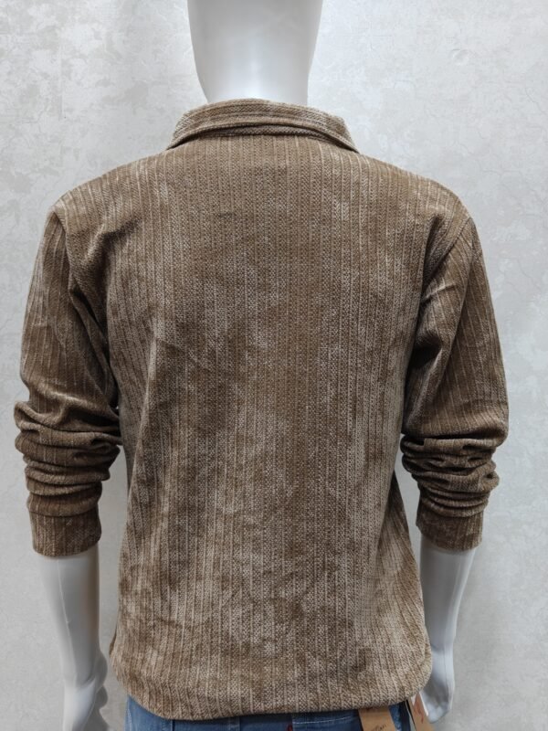 Quarter-Zip Collar Knit Sweatshirt
