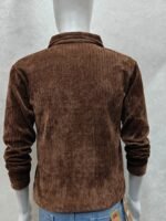 Quarter-Zip Collar Knit Sweatshirt