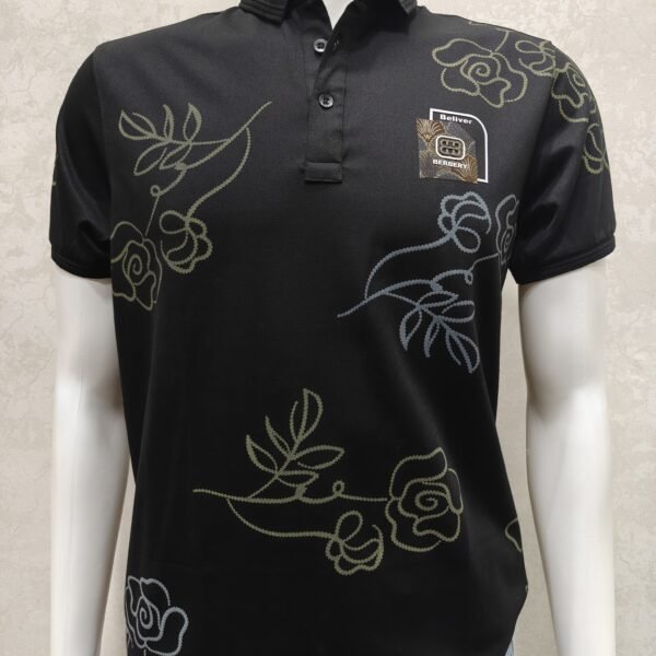 Printed Collar T-Shirt – Half Sleeve