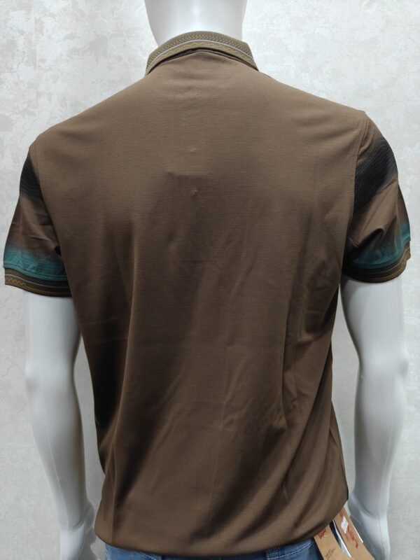 Half Sleeve Collar T-Shirt – Horizontal Stripe
