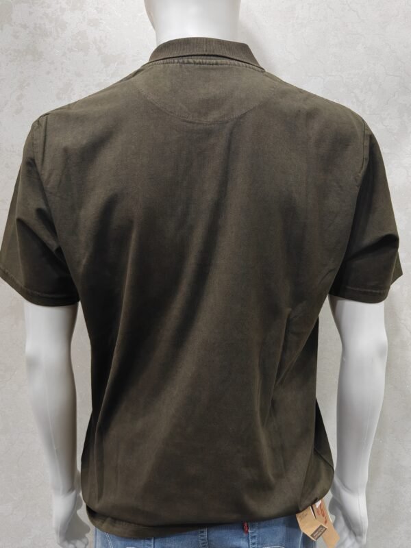Washed-Effect Solid T-Shirt – Half Sleeve