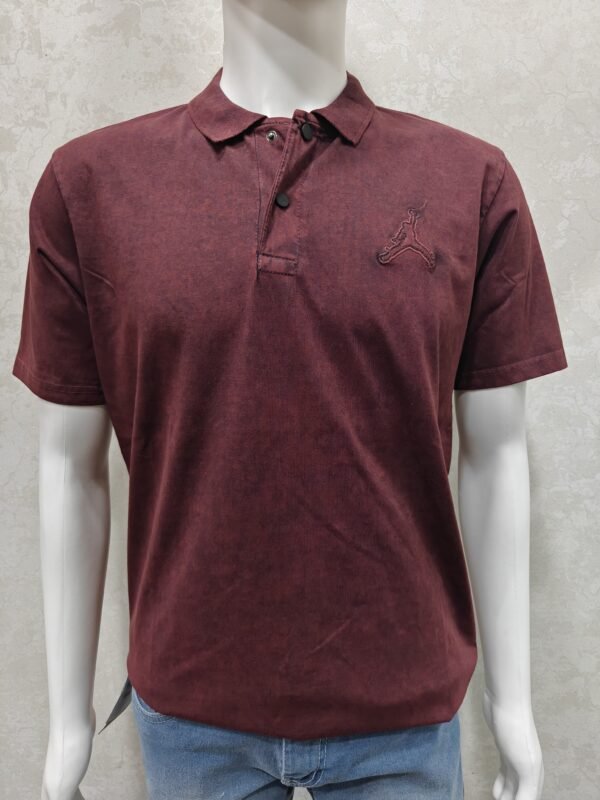 Washed-Effect Solid T-Shirt – Half Sleeve