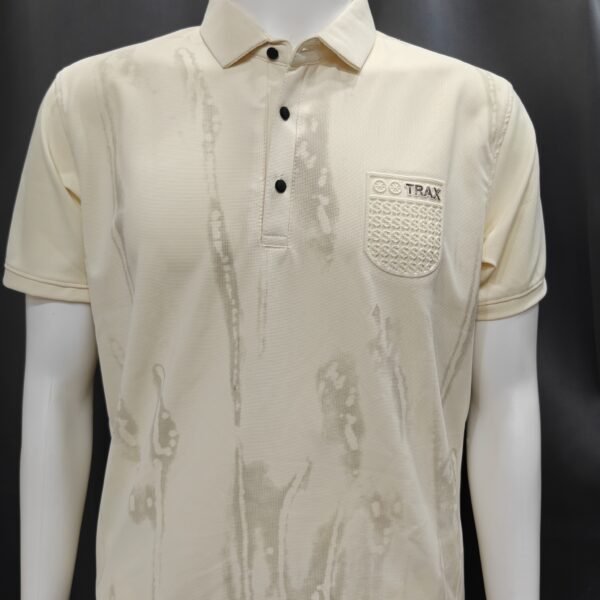 Abstract Wash Print Pocket Patch & Snap Placket
