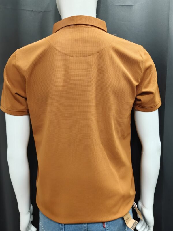 Abstract Wash Print Pocket Patch & Snap Placket