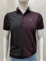 Collar T-Shirt – Two-Tone Colorblock Front