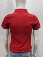 Crimson Red Pocket Polo T-Shirt