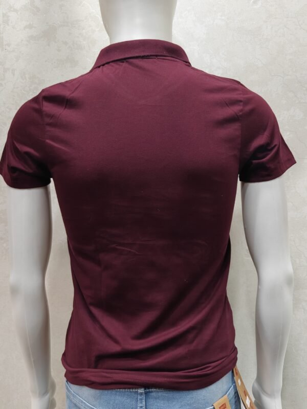 Wine Maroon Pocket Polo T-Shirt