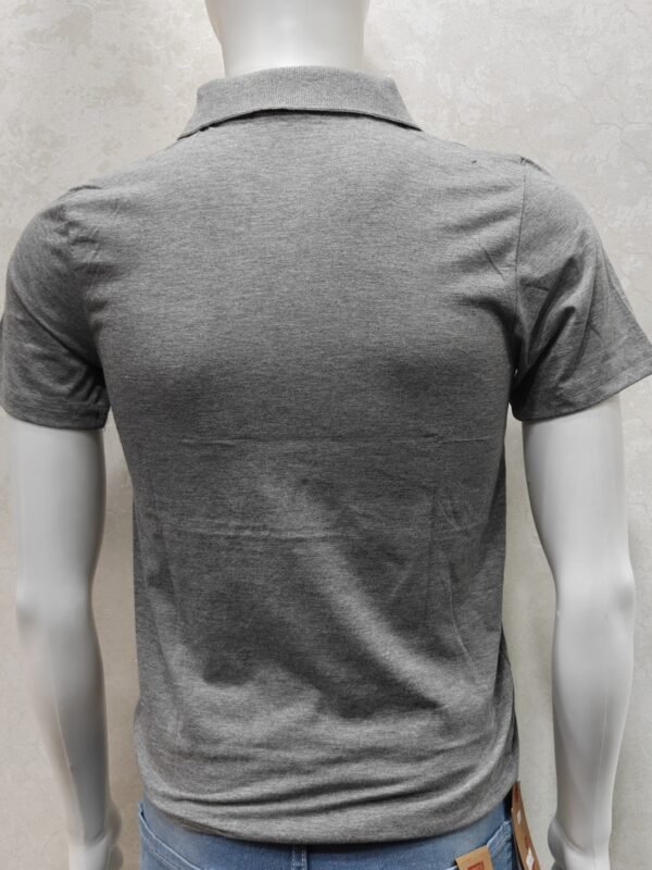 Heather Grey Pocket Polo T-Shirt