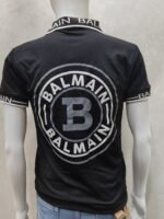 Half Sleeve Collar T-Shirt – Logo Tape Collar & Sleeve Bands