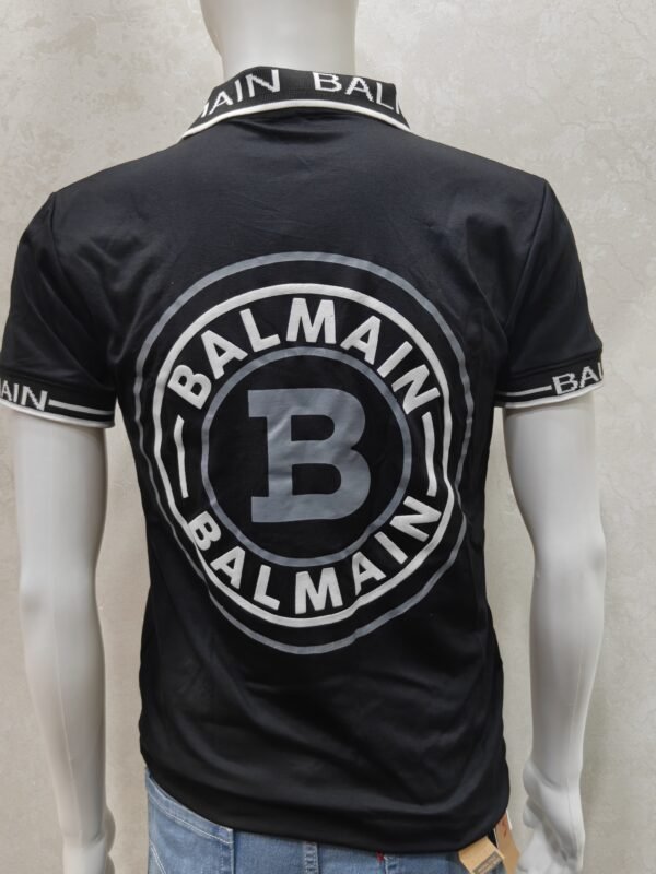 Half Sleeve Collar T-Shirt – Logo Tape Collar & Sleeve Bands