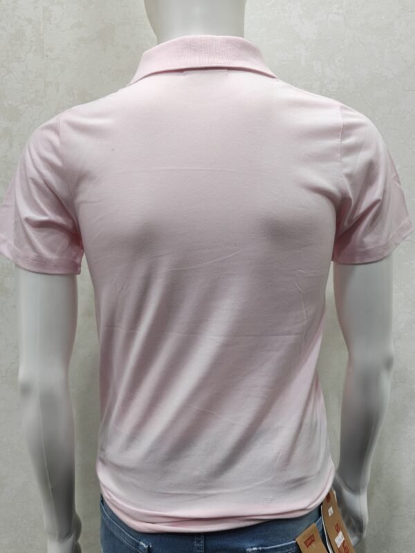 Soft Blush Pink Pocket Polo T-Shirt