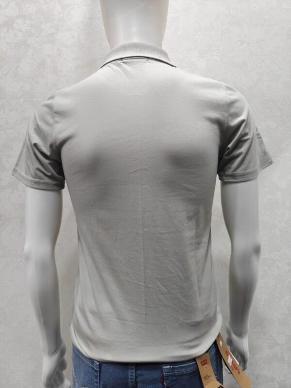 Mist Grey Pocket Polo T-Shirt