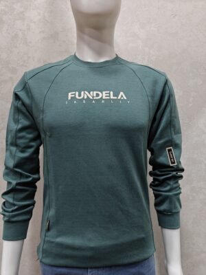 Teal Raglan Crewneck Sweatshirt – Full Sleeve