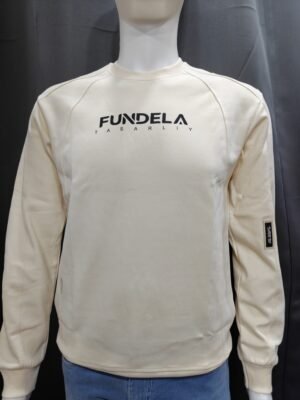 Cream Raglan Crewneck Sweatshirt – Full Sleeve