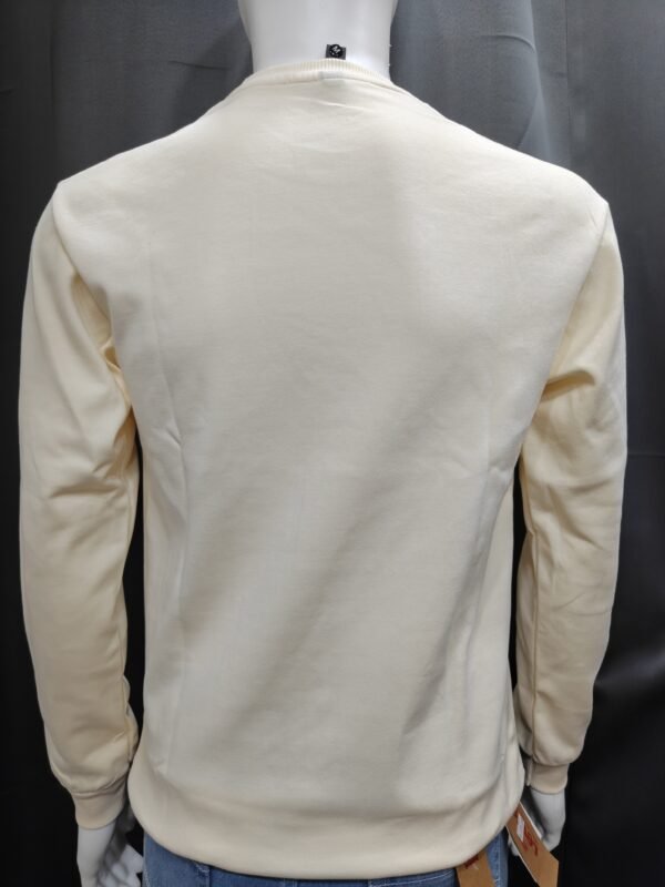 Cream Raglan Crewneck Sweatshirt – Full Sleeve