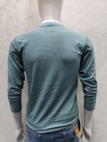 Teal Blue Full‑Sleeve Round Neck