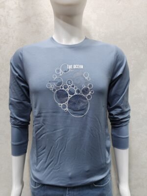 The Ocean Infinite” Dusty Blue Full‑Sleeve