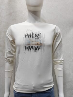 “Ride the Waves” Off‑White Full‑Sleeve 