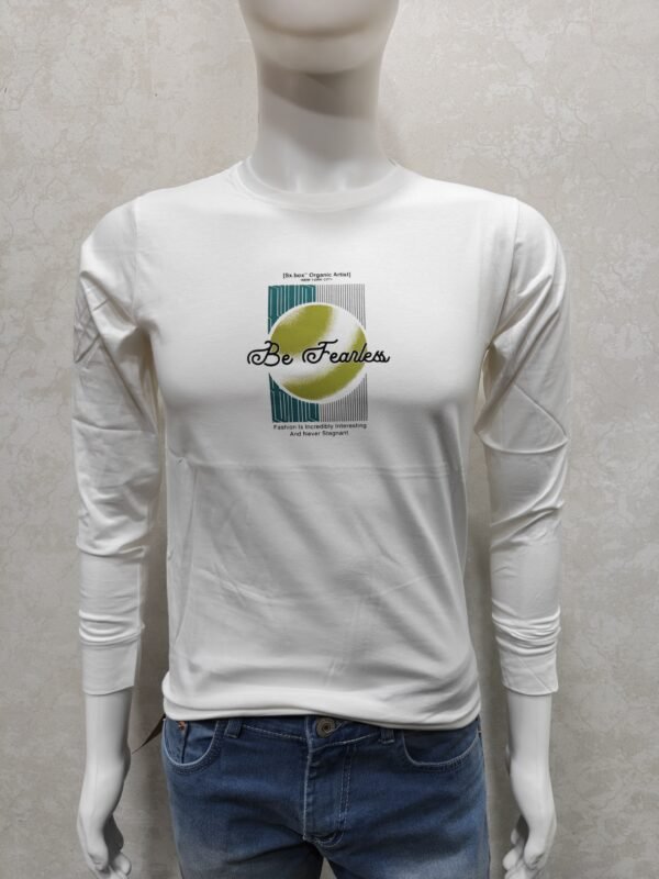 Be Fearless Off‑White Full‑Sleeve