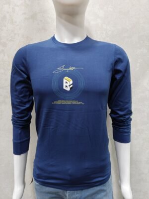 Bold Spirit Navy Blue Full‑Sleeve