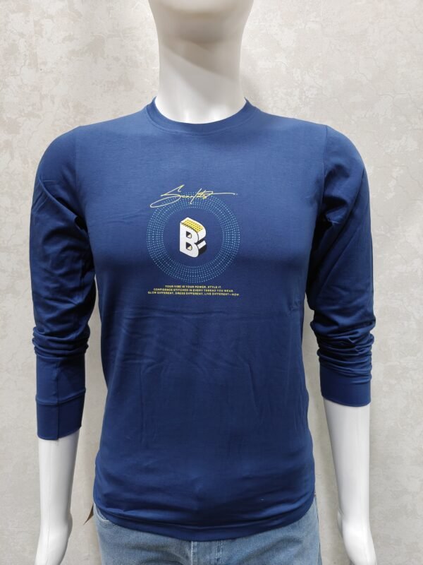 Bold Spirit Navy Blue Full‑Sleeve