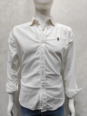 White Corduroy Shirt – Full Sleeve