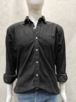 Charcoal Black Corduroy Shirt – Full Sleeve