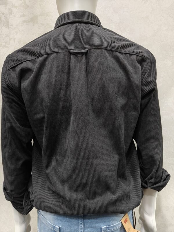 Charcoal Black Corduroy Shirt – Full Sleeve