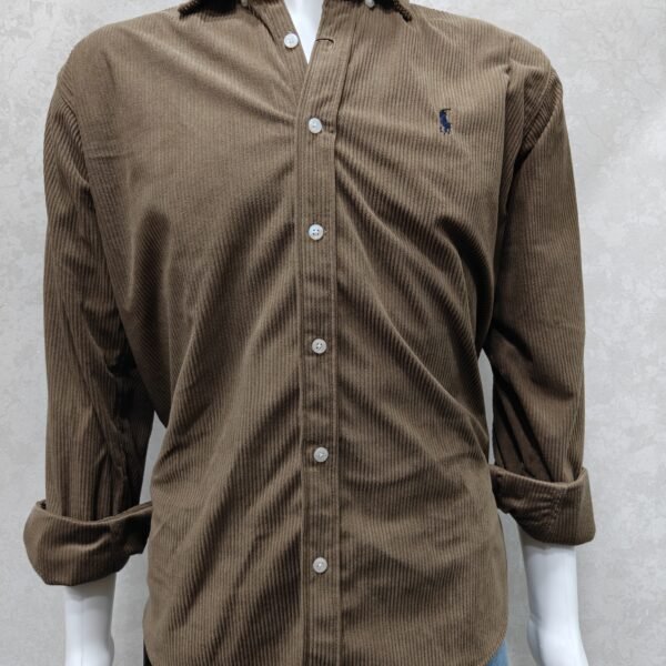 Mocha Brown Corduroy Shirt