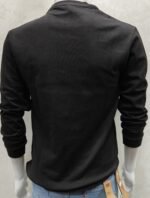 Jet Black Crewneck Sweatshirt – Full Sleeve