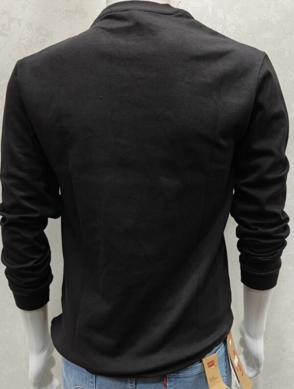 Jet Black Crewneck Sweatshirt – Full Sleeve