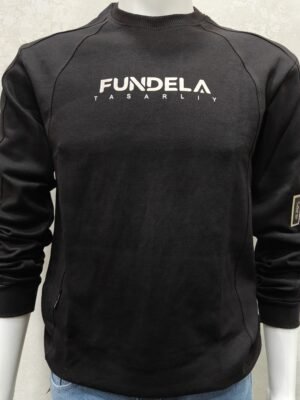 Jet Black Crewneck Sweatshirt – Full Sleeve