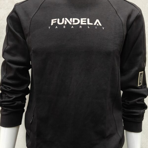 Jet Black Crewneck Sweatshirt – Full Sleeve