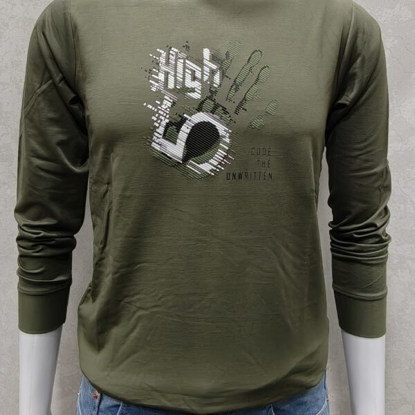  High 10 Olive Green Full‑Sleeve 
