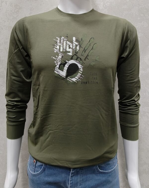  High 10 Olive Green Full‑Sleeve 