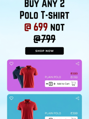 Buy 2 Polo Tshirts @699