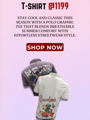 Buy 2 Graphics Polo Tshirts in @1199