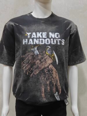 Men’s Acid Wash Graphic Printed T-Shirt