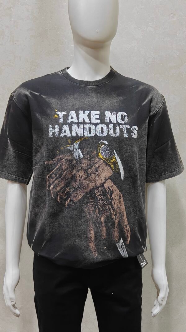 Men’s Acid Wash Graphic Printed T-Shirt