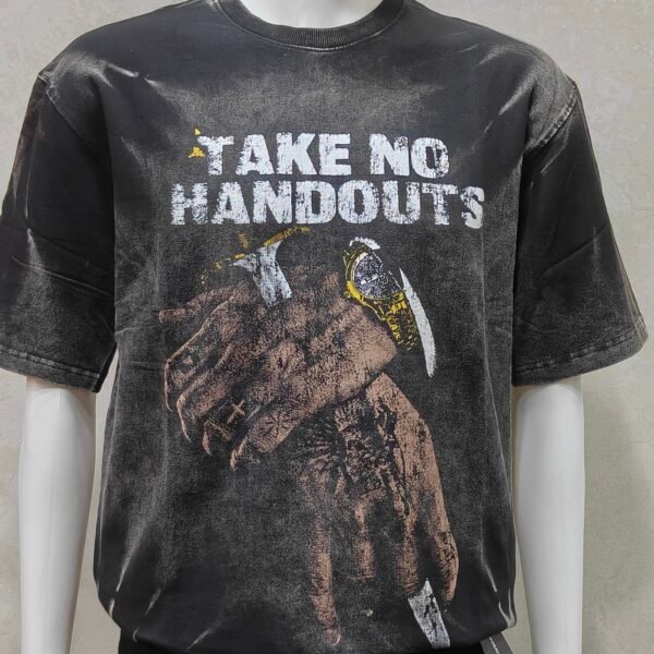 Men’s Acid Wash Graphic Printed T-Shirt