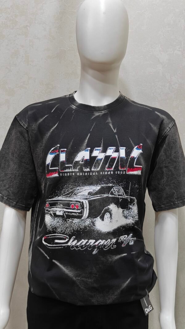 Men’s Acid Wash Graphic Printed T-Shirt